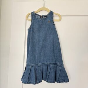 Ralph Lauren Blue Kids Denim Dress